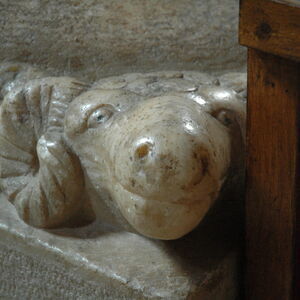 Ram at the base of a narthex column 3