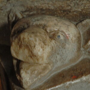 Pig at the base of a narthex column 4