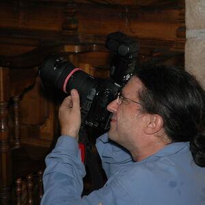 Nenad tries the flash on the camera 2