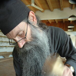 Father Avakum carving wood 5