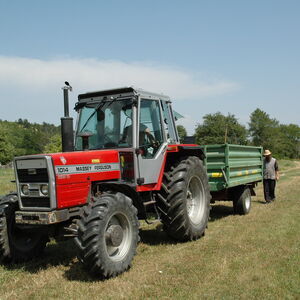 Tractor ready for harvest