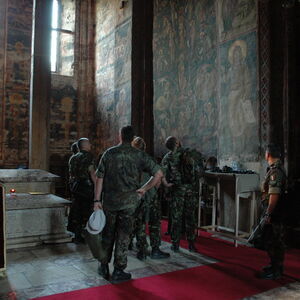 KFOR Soldiers visiting the Monastery 3