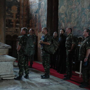KFOR Soldiers visiting the Monastery 5