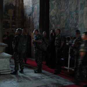 KFOR Soldiers visiting the Monastery 6