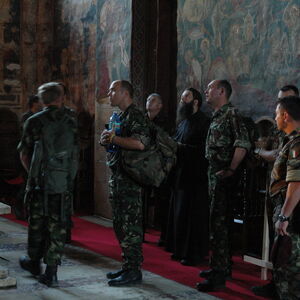 KFOR Soldiers visiting the Monastery 7