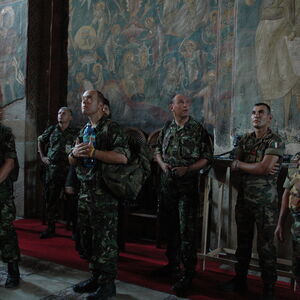 KFOR Soldiers visiting the Monastery 8