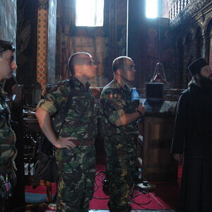 KFOR Soldiers visiting the Monastery 10