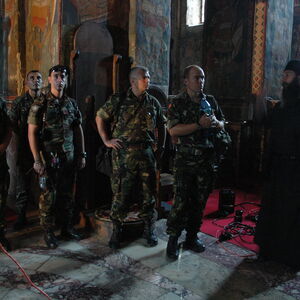 KFOR Soldiers visiting the Monastery 12