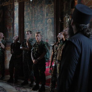 KFOR Soldiers visiting the Monastery 13