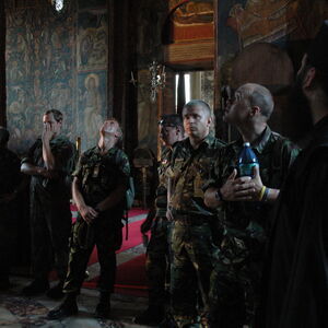 KFOR Soldiers visiting the Monastery 14