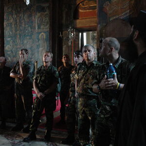 KFOR Soldiers visiting the Monastery 15