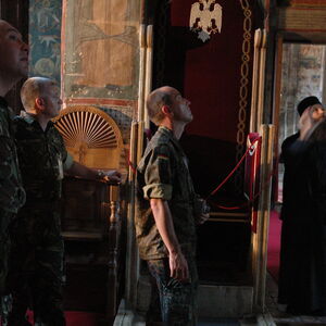 KFOR Soldiers visiting the Monastery 16