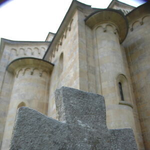 Tombstone in the church backyard 2