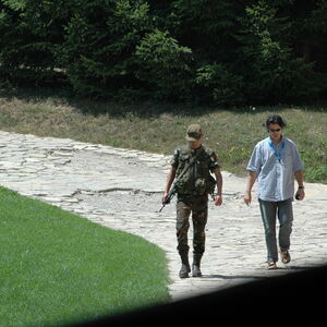KFOR Soldiers visiting the Monastery 20