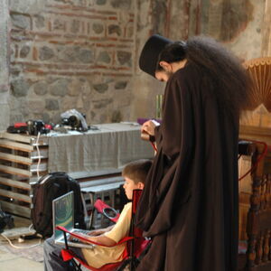 Monk watches Stefan playing games