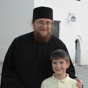 Father Sava with Stefan