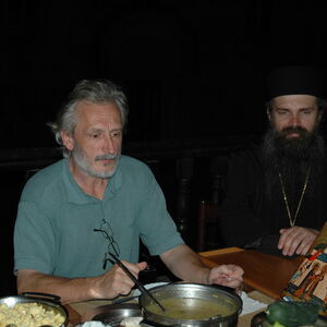 Bishop Teodosije with Meda 1