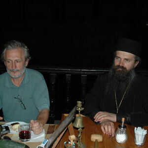 Bishop Teodosije with Meda 2