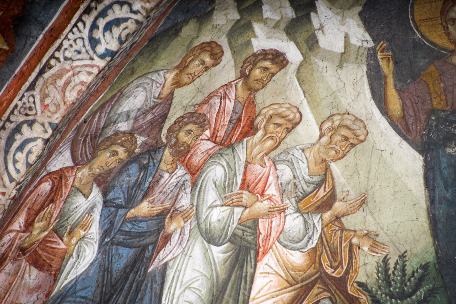 Христос се јавља Апостолима на Гори Галилејској, детаљ