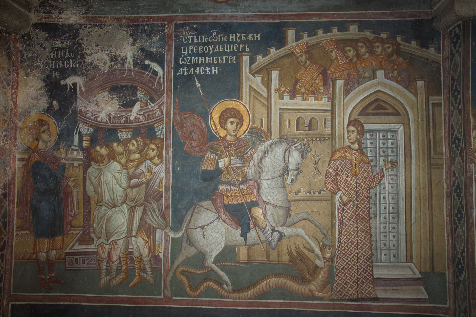 56,57 St. George Destroying Idols by His Prayer and 57 St. George Rescues the Princess