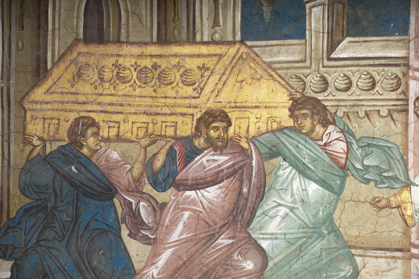 7II-18 October 18 - The translation of the Relics of St. Luke (scene)