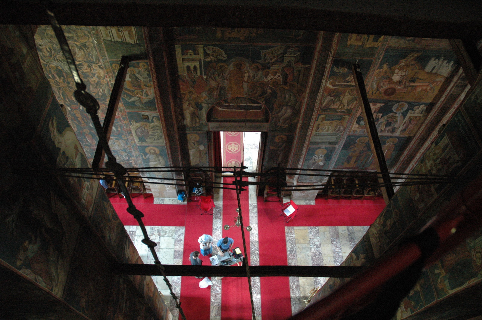 View from the top: nave