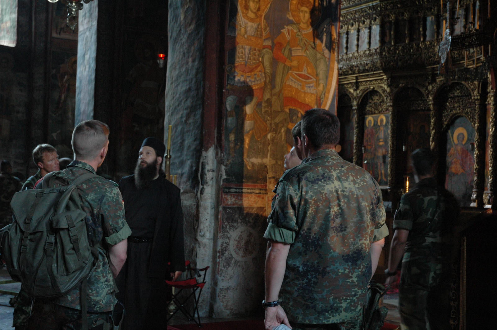 KFOR Soldiers visiting the Monastery 1