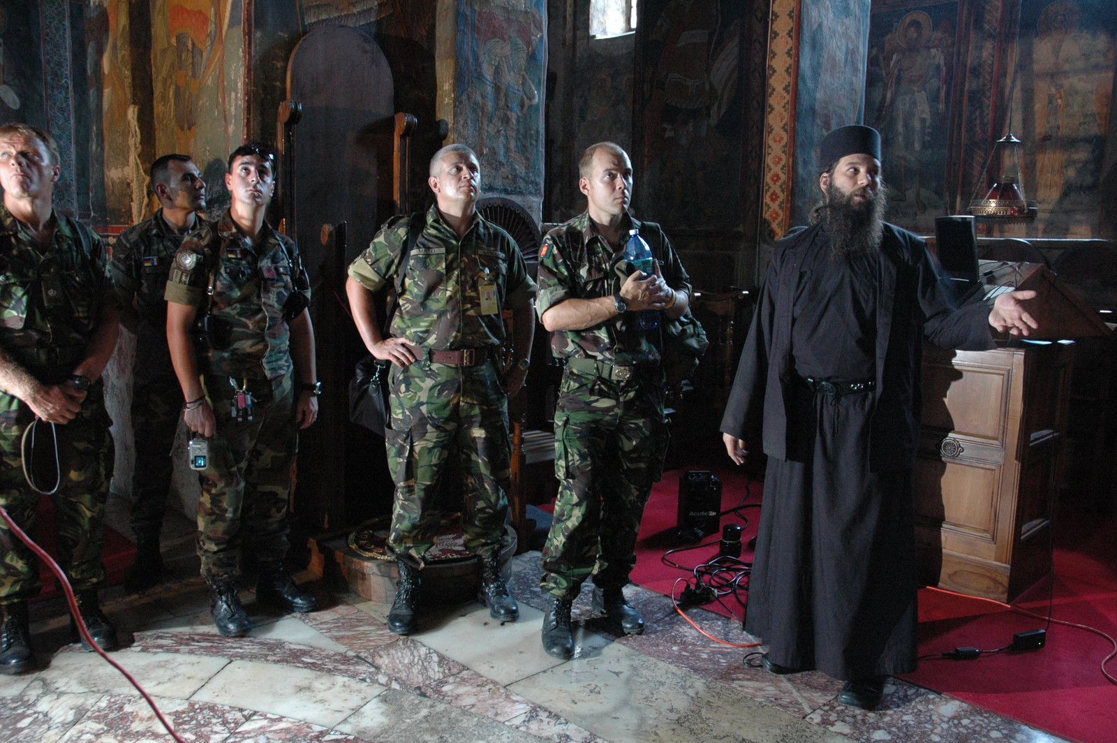 KFOR Soldiers visiting the Monastery 11