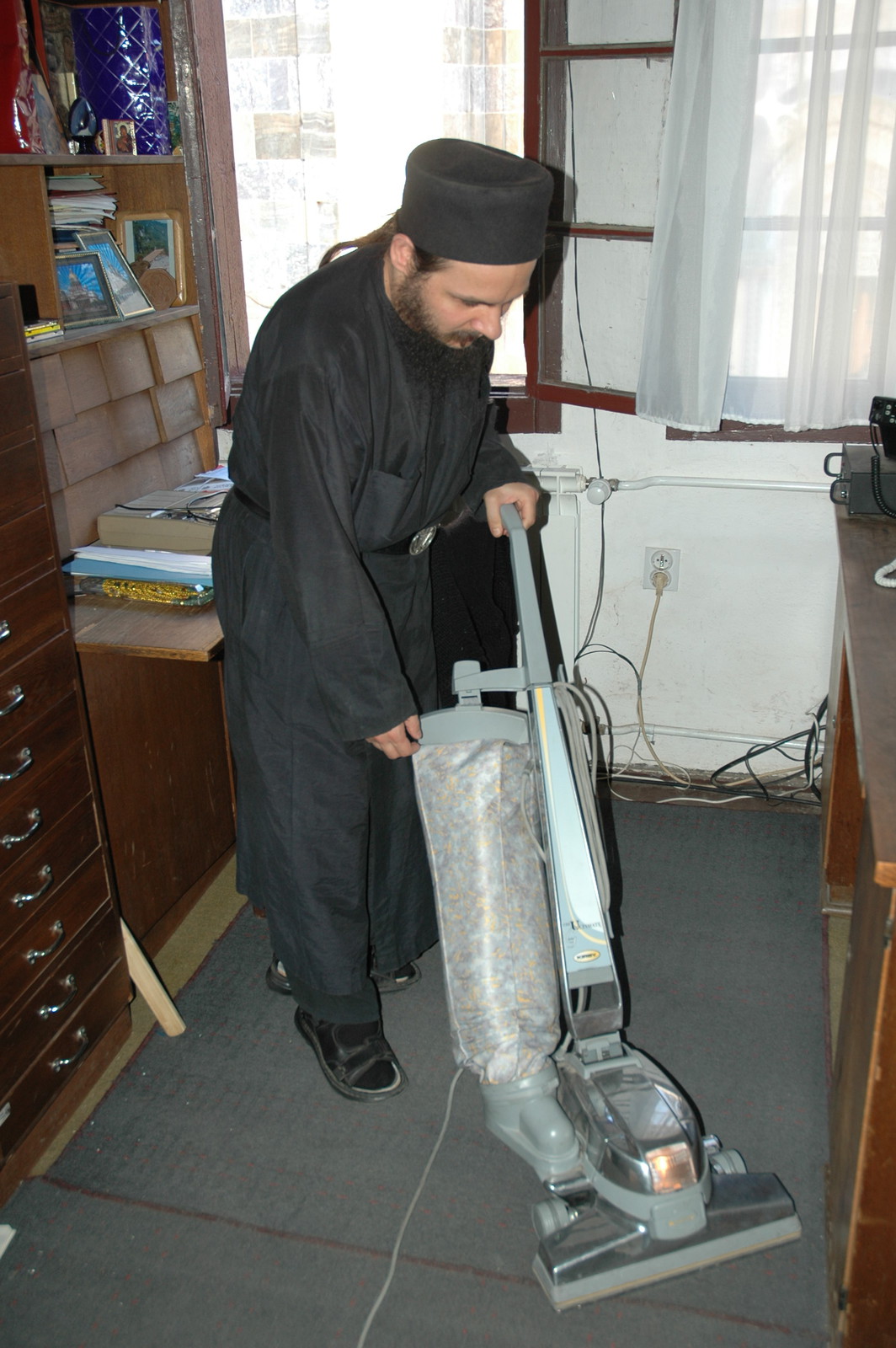 Monk Damaskin doing his daily chores 2