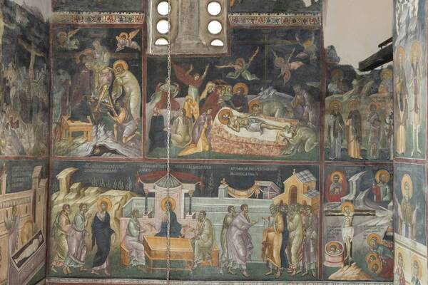 Frescos, South Wall, South Bay