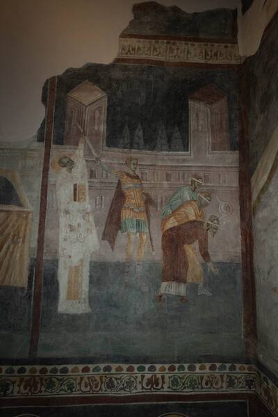 St. Nikola saves three innocent people from the sword