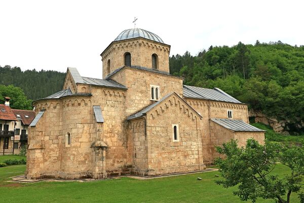 Northeast side of the church