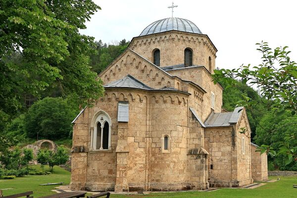 Northeast side of the church