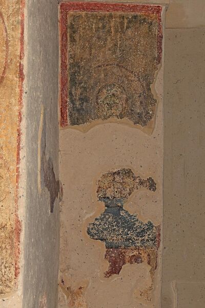 An unidentified saint, detail