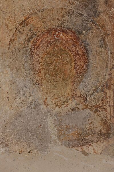 An unidentified saint, detail