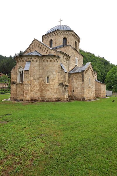 Northeast side of the church