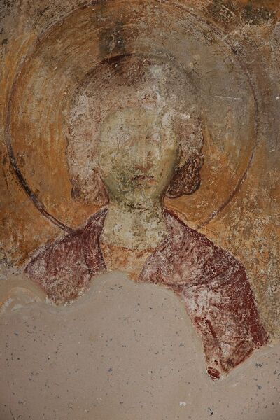 An unidentified saint, detail