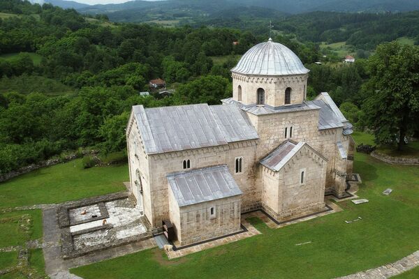 View from above of the church