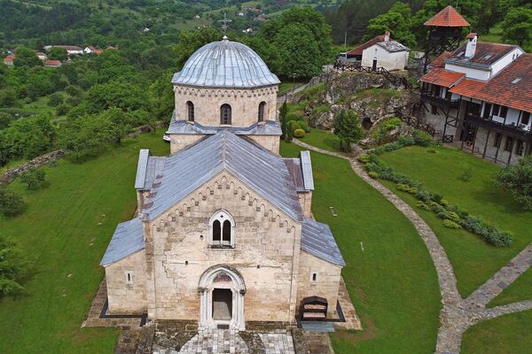 View of the monastery from above