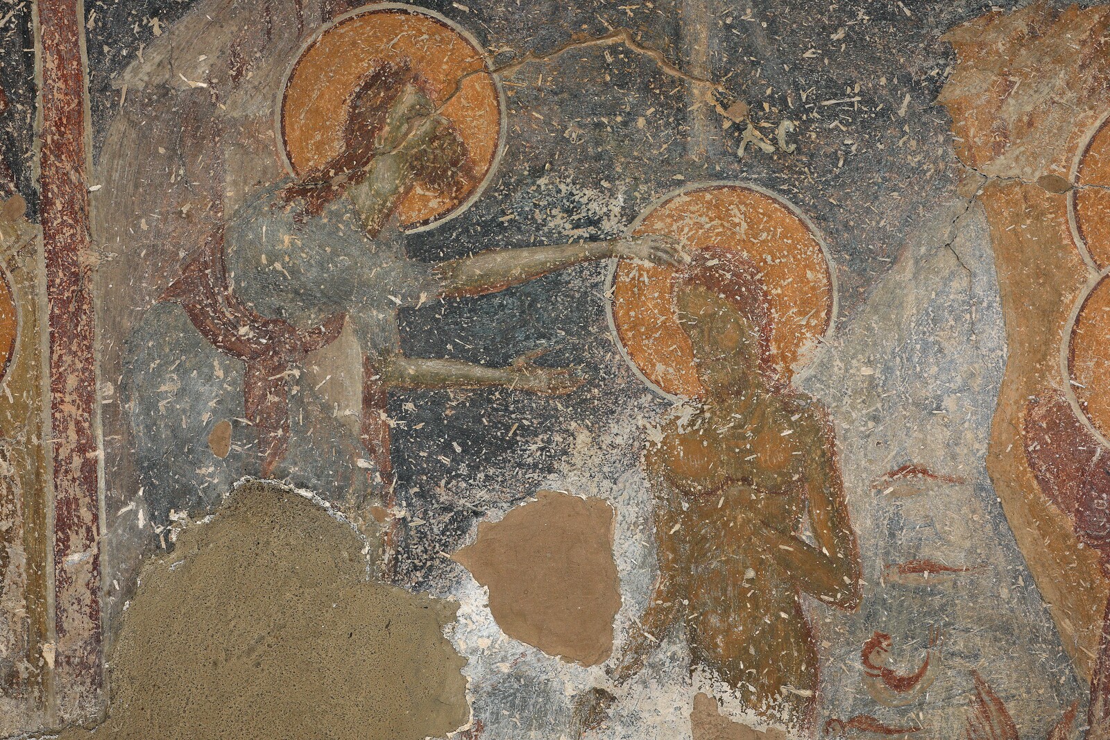 The Baptism of Christ, detail