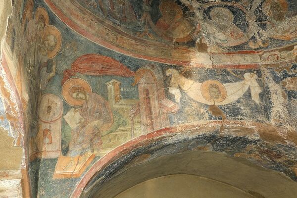 John the Evangelist with Prochorus, detail