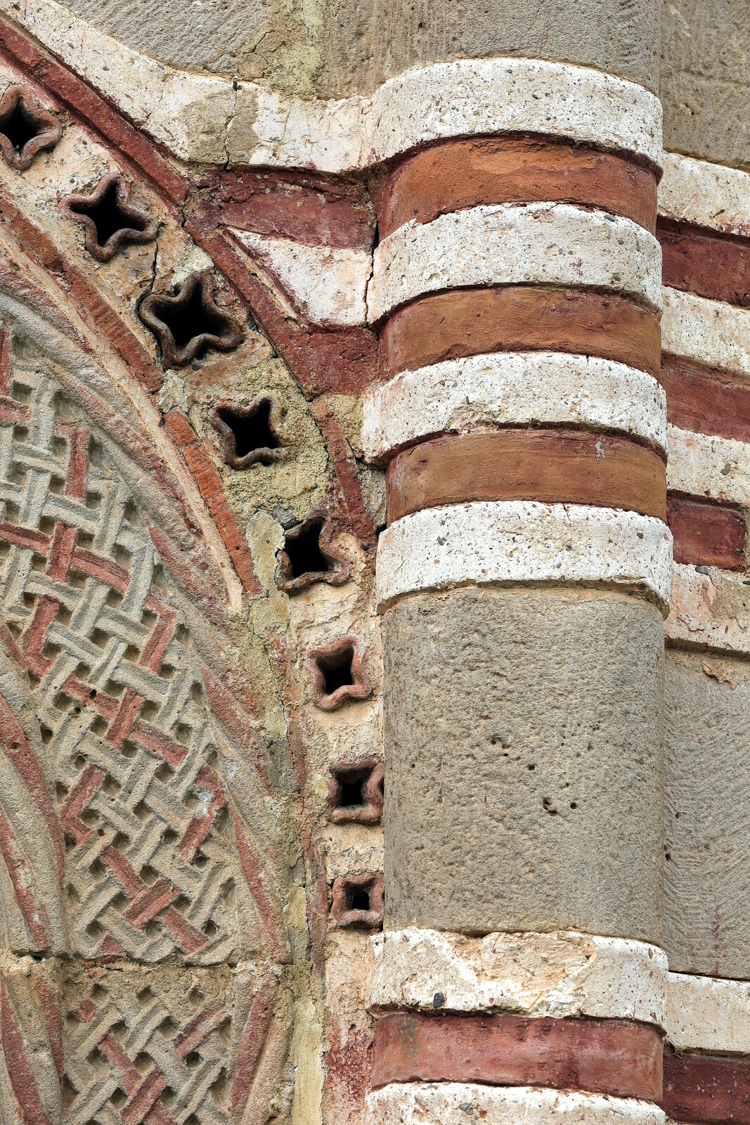 Bifora on the South chantry with a Representation of a Griffin, detail