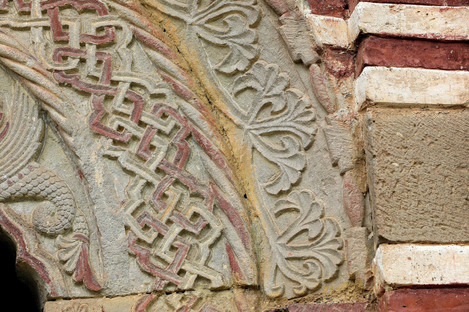 Bifora on the East Part of the South Wall with a Representation of Two Griffins, detail