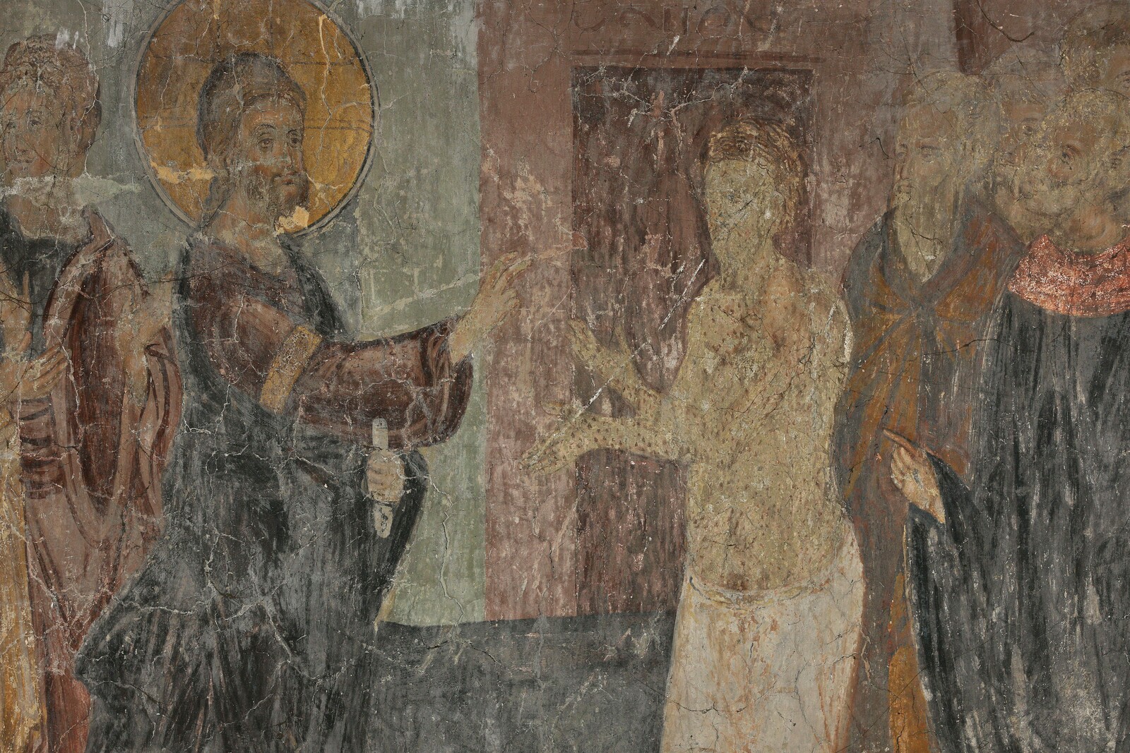 Christ Healing the Leper, detail