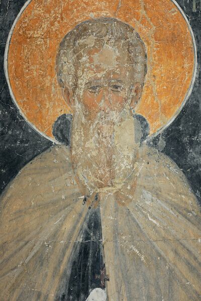 St Athanasius of Athos, detail