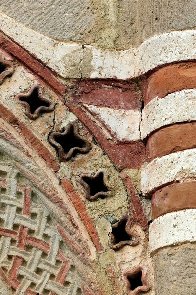 Bifora on the South chantry with a Representation of a Griffin, detail