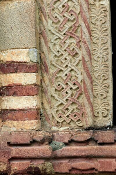 Bifora on the East Part of the South Wall with a Representation of Two Griffins, detail