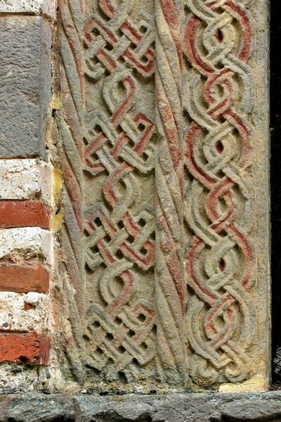 Bifora on the Еast Part of the North Wall with a Representation of Eagles and Snakes, detail