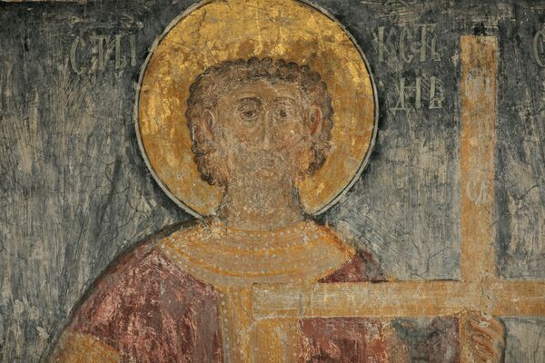 Св. цар Константин, детаљ