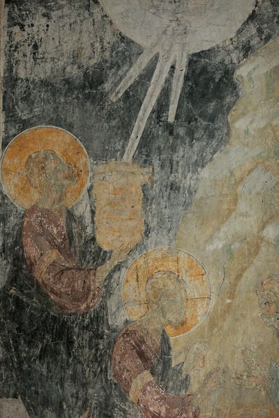Multiplication of bread and fish, detail